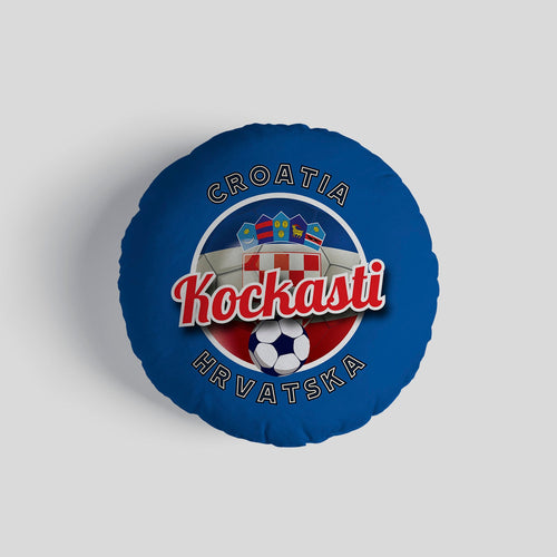 Croatia Kockasti  - Legend Collection - Circle Cushion 14"