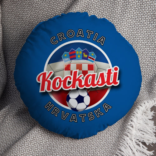 Croatia Kockasti  - Legend Collection - Circle Cushion 14"