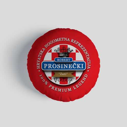 Croatia Prosinecki  - Legend Collection - Circle Cushion 14"