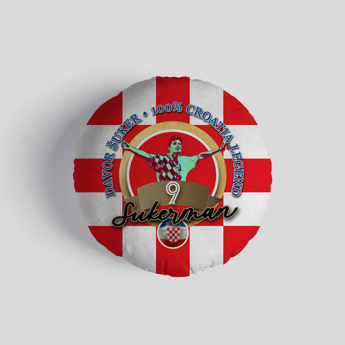 Croatia Sukerman  - Legend Collection - Circle Cushion 14"