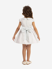 DRESS & Fleur Baby Girls Dress with Headband in Blue