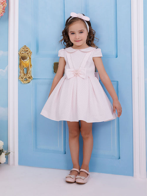 DRESS & Fleur Baby Girls Dress with Headband in Pink