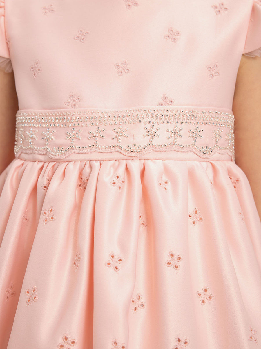 DRESS & Fleur Girls Dress with Matching Bag in Pink