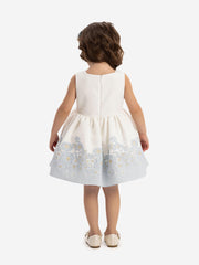DRESS & Fleur Baby Girls Dress with Bolero and Headband in Blue