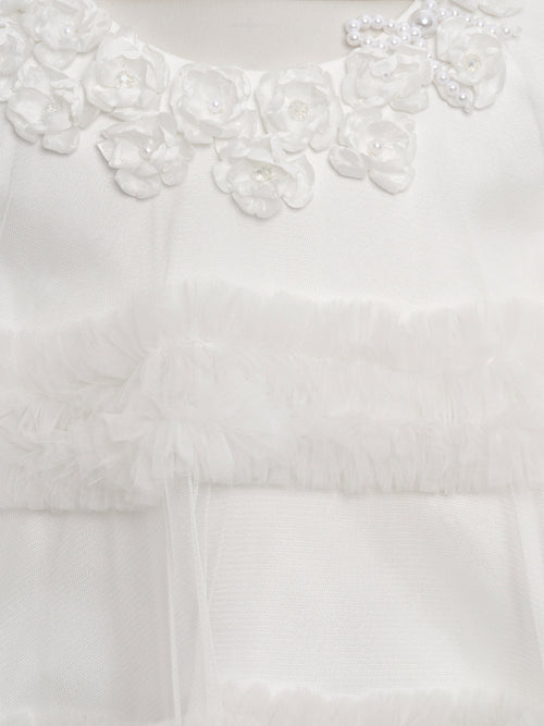DRESS & Fleur Girls Occasion Dress with Headband in Ivory