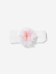 DRESS & Fleur Baby Girls Occasion Dress with Headband in Ivory