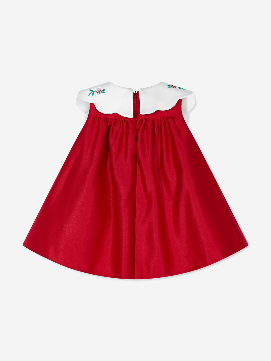 DRESS & Fleur Baby Girls Occasion Dress with Headband in Red