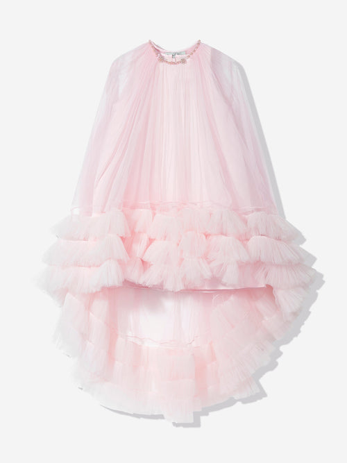 DRESS & Fleur Girls Occasion Dress and Cape Set in Pink