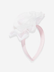 DRESS & Fleur Girls Flower Occasion Dress with Headband in Pink