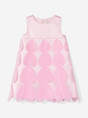 DRESS & Fleur Girls Heart Occasion Dress and Cape Set in Pink