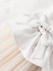 DRESS & Fleur Baby Girls Occasion Dress with Headband in Ivory