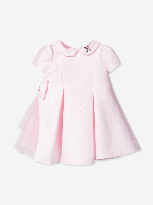 DRESS & Fleur Baby Girls Occasion Dress with Headband in Pink