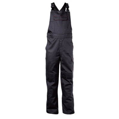 DASSY Dakota 400142 Flame Retardant Kneepad Bib & Brace Overall Black 36" Waist, 32" Leg