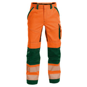 DASSY Odessa 200984 Hi-Vis Kneepad Multi-Pocket Trousers Orange 31" Waist, 30" Short Leg