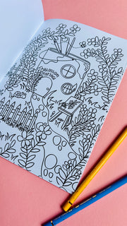 Fairy Colouring Book- Tiny Homes a Fantasy Colouring Book for Adults and Kids