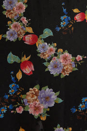 Louche Dasha Carpathian Florals Print Tiered Midi Skirt