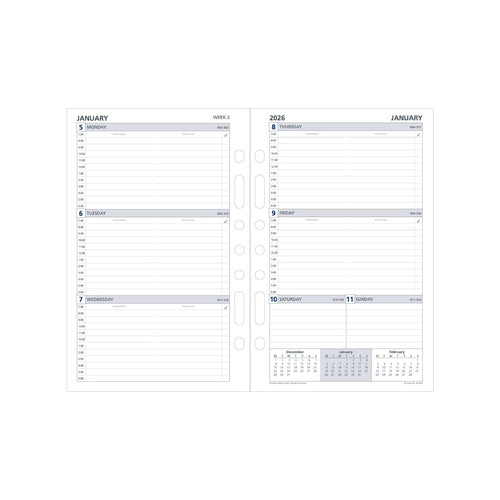 Desk Organiser - 2026 Week to View Refill (DK1700-26)