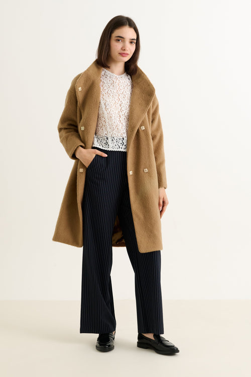Donalda Camel Cocoon Coat