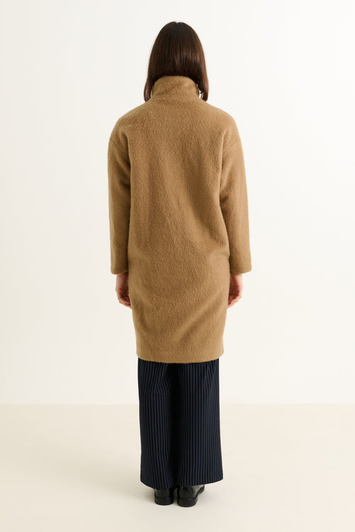 Donalda Camel Cocoon Coat