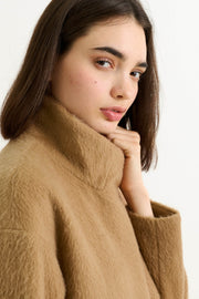 Donalda Camel Cocoon Coat