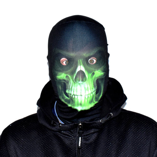 Grim Reaper - Green Skull - Faceskin