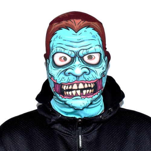 Cartoon Blue Zombie - Faceskin