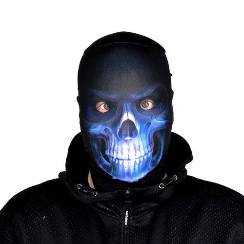 Grim Reaper - Blue Skull - Faceskin