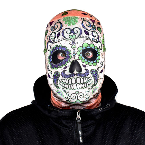 Day Of The Dead Skull Green - FaceSkinz