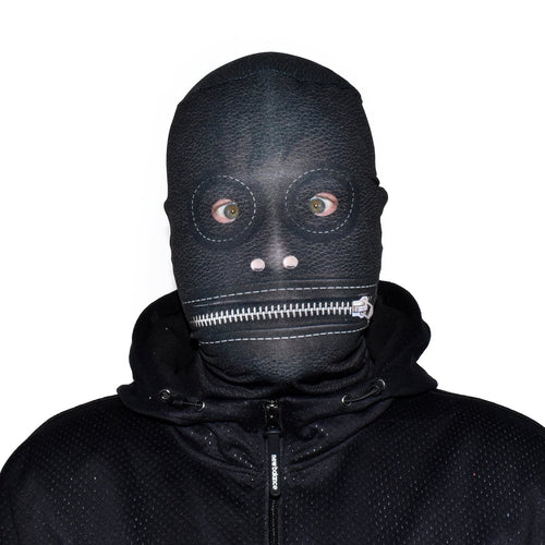 Zip Leather Mask - Faceskin