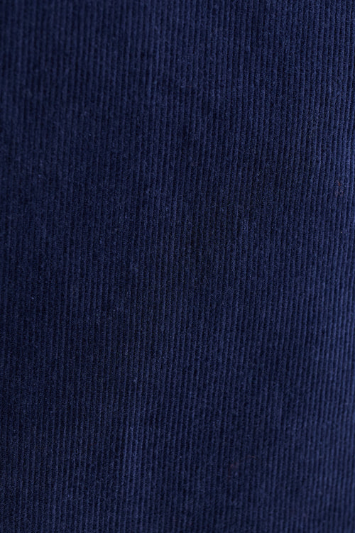River Babycord Ric Rac Trim Wide Leg Trouser - Navy