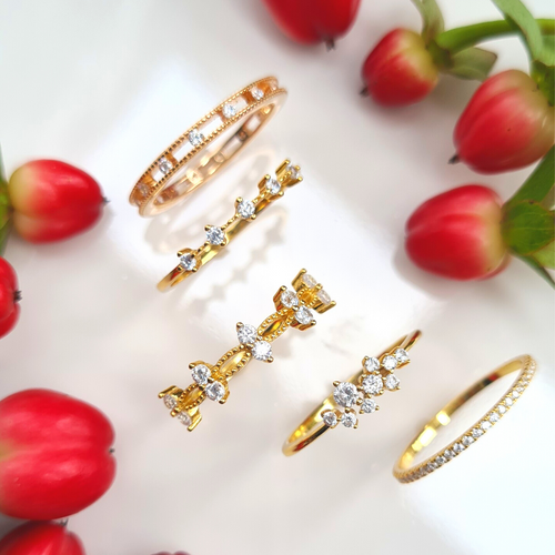 Thin Full Eternity Ring (1.2 mm) in Gold