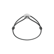 Mini Silver Soho Pavé Cord Bracelet