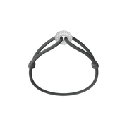Silver Soho Pavé Cord Bracelet