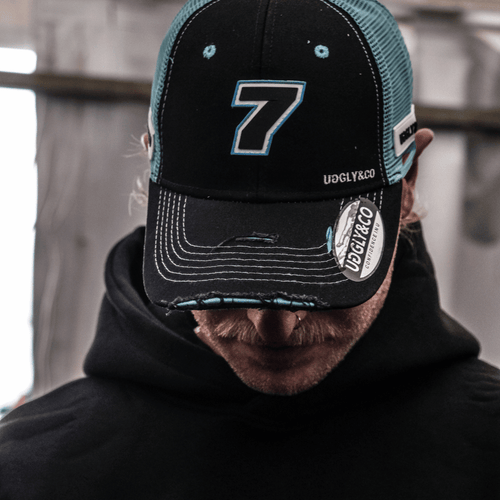 Official Davey Todd Merchandise Trucker Hat - Black & Blue