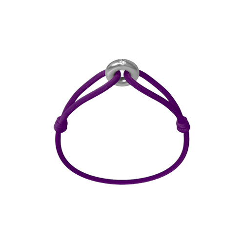 Silver Soho Diamond Cord Bracelet