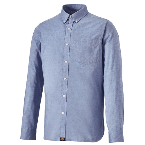 Dickies SH65200 Premium Long Sleeve Oxford Shirt Blue, 16.5" Neck