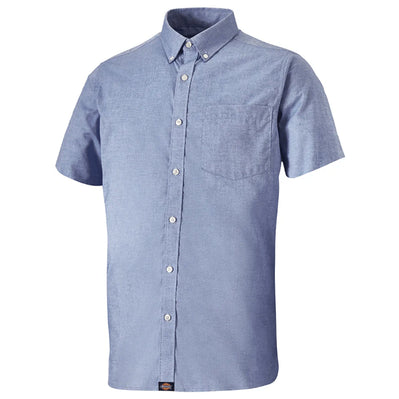 Dickies SH65250 Premium Short Sleeve Oxford Shirt Blue, 15" Neck