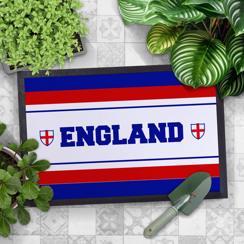 England Stripe -  Retro Door Mat - 60cm x 40cm