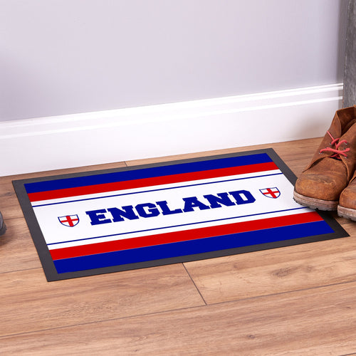 England Stripe -  Retro Door Mat - 60cm x 40cm