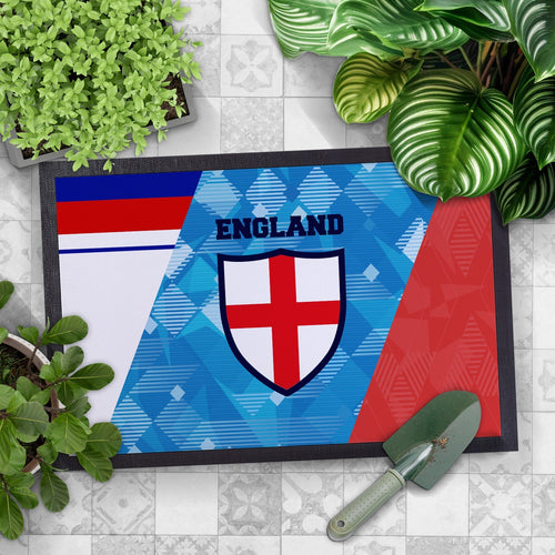 England Patchwork -  Retro Door Mat - 60cm x 40cm