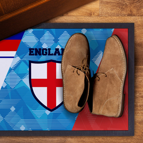 England Patchwork -  Retro Door Mat - 60cm x 40cm