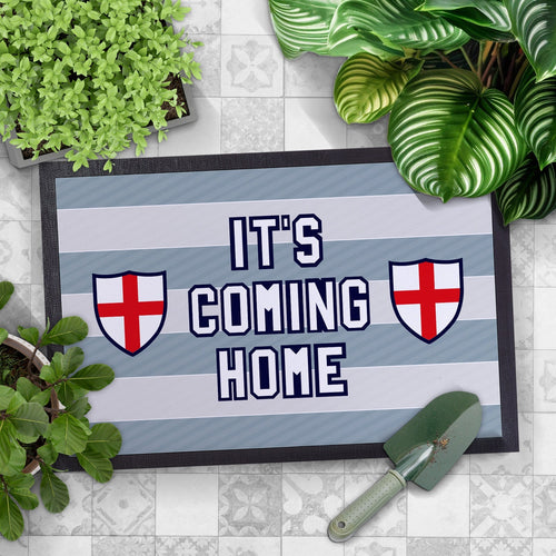 England It's Coming Home -  Retro Door Mat - 60cm x 40cm