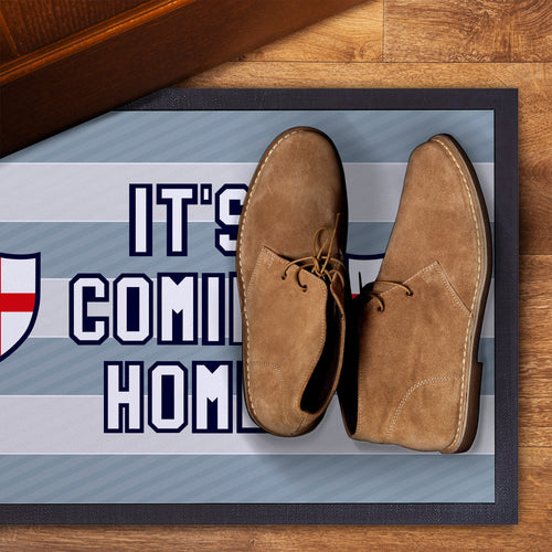 England It's Coming Home -  Retro Door Mat - 60cm x 40cm