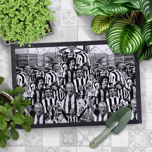 Newcastle Montage - Retro Door Mat - 60cm x 40cm