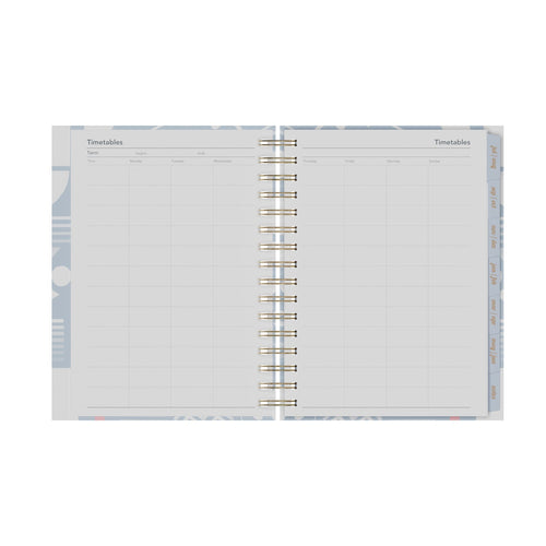 2026-2027 Mid Year Planner - 13 Month A5 Day-to-Page Diary - Hard Cover - Collins Debden Scandi Range