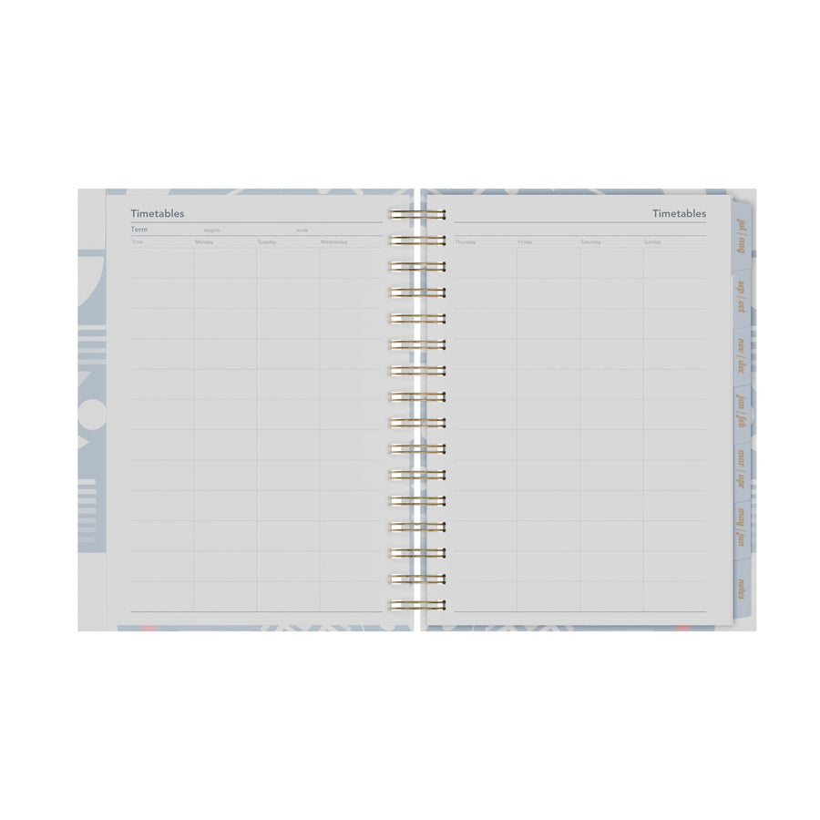 2026-2027 Mid Year Planner - 13 Month A5 Day-to-Page Diary - Hard Cover - Collins Debden Scandi Range