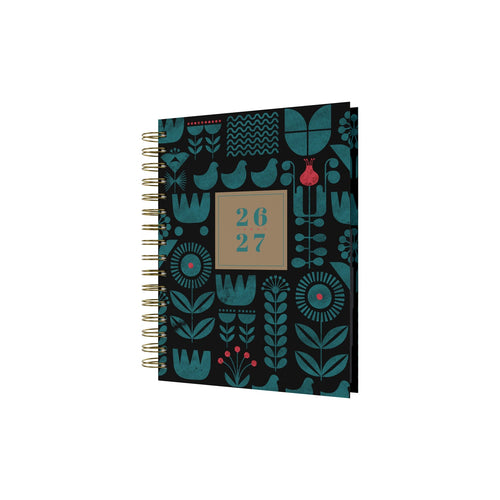 2026-2027 Mid Year Planner - 13 Month A5 Day-to-Page Diary - Hard Cover - Collins Debden Scandi Range