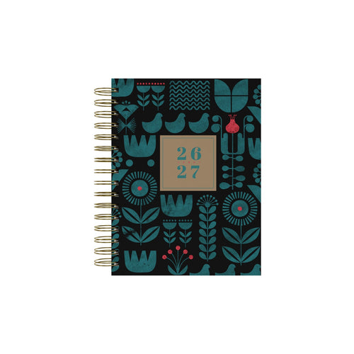 2026-2027 Mid Year Planner - 13 Month A5 Day-to-Page Diary - Hard Cover - Collins Debden Scandi Range