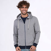 Contrast Zipped Recycled Hoodie