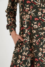 Ebba Tapestry Print Long Sleeve Mini Dress